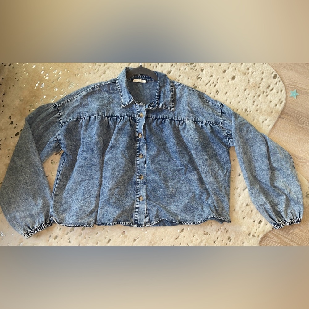 Promesa Washed Denim Top L